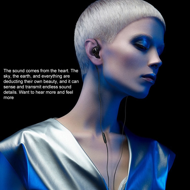 POLVCDG D6T USB-C / Type-C Interface Double Moving Circle In Ear Wired Stereo Earphone for Xiaomi / OPPO / Huawei / Vivo,Tuning Version