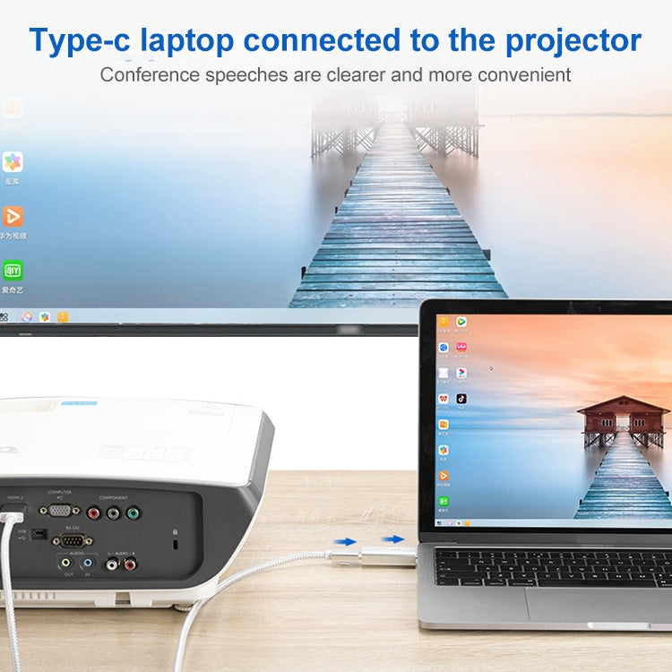 USB-C / Type-C Male to HDMI Female Aluminum-magnesium Alloy Adapter