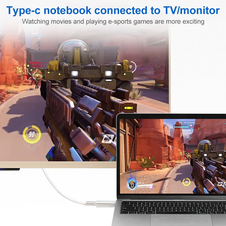 USB-C / Type-C Male to HDMI Female Aluminum-magnesium Alloy Adapter