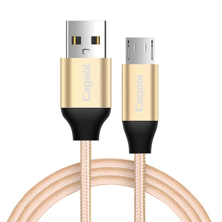Cagabi N1-2 2m 2.4A Aviation Aluminum Alloy + Nylon Micro USB to USB Data Sync Fast Charging Cable, For Galaxy, Huawei, Xiaomi, HTC, Sony and Other Smartphones