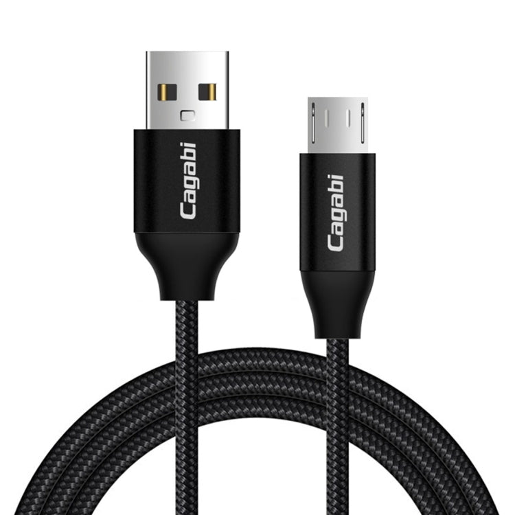 Cagabi N1-3 3m 2.4A Aviation Aluminum Alloy + Nylon Micro USB to USB Data Sync Fast Charging Cable, For Galaxy, Huawei, Xiaomi, HTC, Sony and Other Smartphones