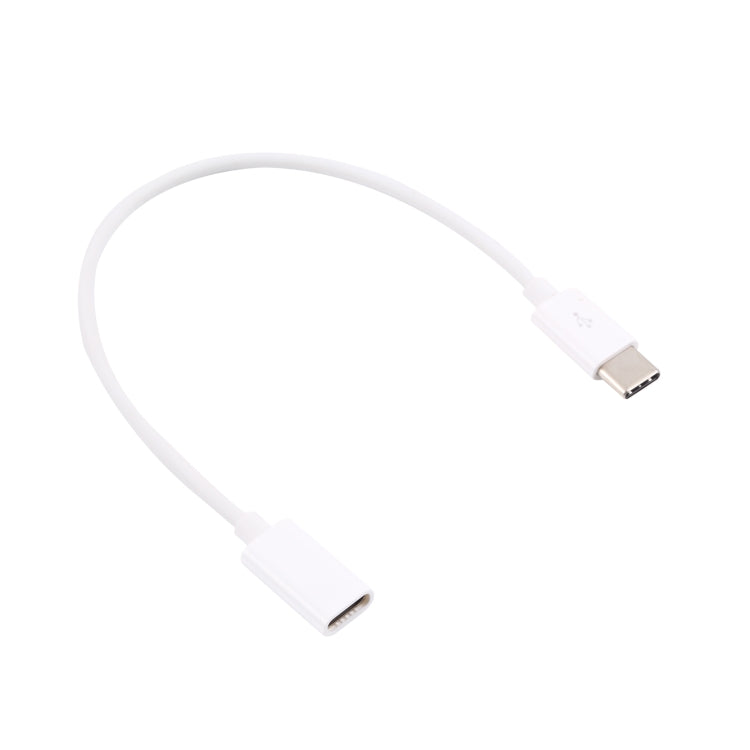 USB-C / Type-C Male to Type-C Female Extended Cable, Length: 20cm (White)