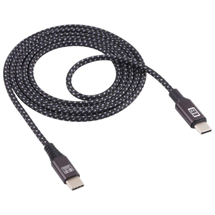 A02-C Type-C / USB-C to Type-C / USB-C OTG Nylon Braid Charging Cable, Length: 1.2m