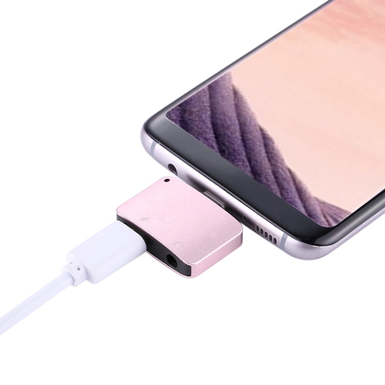 USB-C / Type-C Male to USB-C / Type-C Female Charger & 3.5mm Female Audio Adapter, For Galaxy S8 & S8 + / LG G6 / Huawei P10 & P10 Plus / Oneplus 5 / Xiaomi Mi6 & Max 2 and other Smartphones
