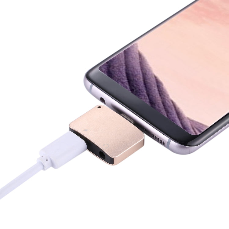 USB-C / Type-C Male to USB-C / Type-C Female Charger & 3.5mm Female Audio Adapter, For Galaxy S8 & S8 + / LG G6 / Huawei P10 & P10 Plus / Oneplus 5 / Xiaomi Mi6 & Max 2 and other Smartphones