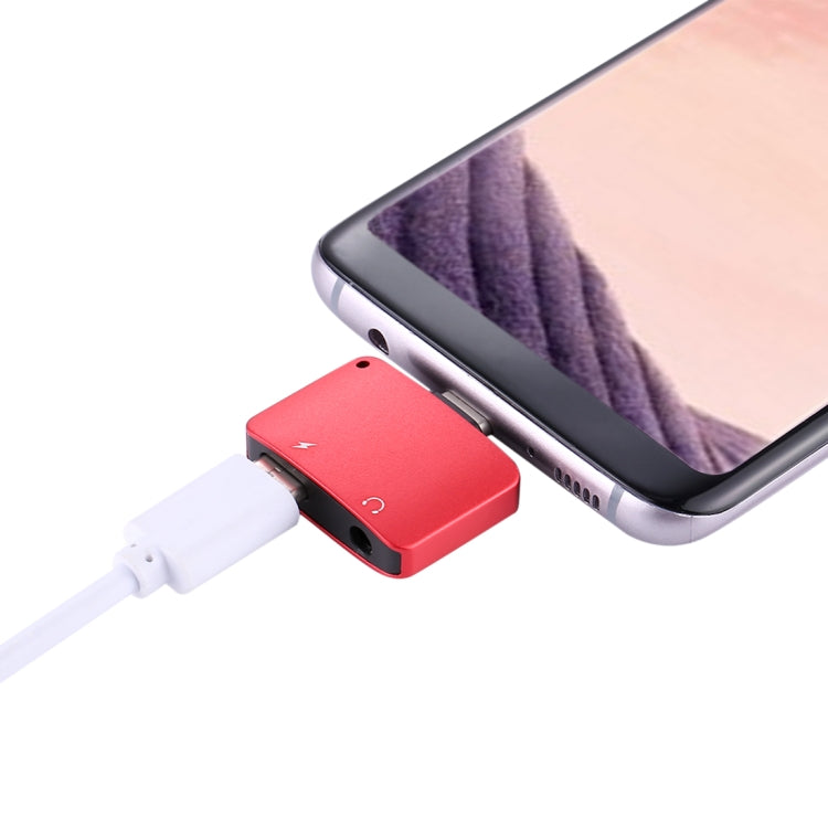 USB-C / Type-C Male to USB-C / Type-C Female Charger & 3.5mm Female Audio Adapter, For Galaxy S8 & S8 + / LG G6 / Huawei P10 & P10 Plus / Oneplus 5 / Xiaomi Mi6 & Max 2 and other Smartphones