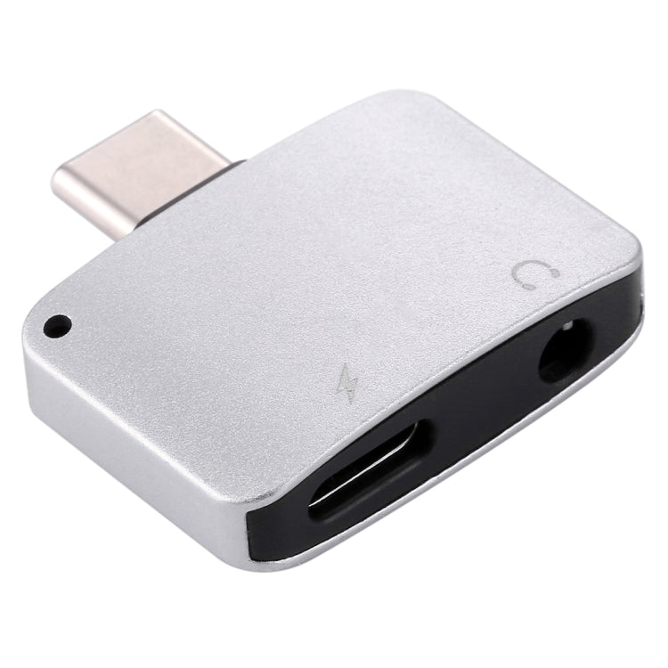 USB-C / Type-C Male to USB-C / Type-C Female Charger & 3.5mm Female Audio Adapter, For Galaxy S8 & S8 + / LG G6 / Huawei P10 & P10 Plus / Oneplus 5 / Xiaomi Mi6 & Max 2 and other Smartphones