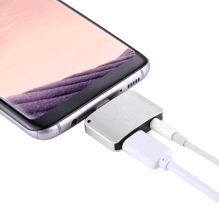 USB-C / Type-C Male to USB-C / Type-C Female Charger & 3.5mm Female Audio Adapter, For Galaxy S8 & S8 + / LG G6 / Huawei P10 & P10 Plus / Oneplus 5 / Xiaomi Mi6 & Max 2 and other Smartphones