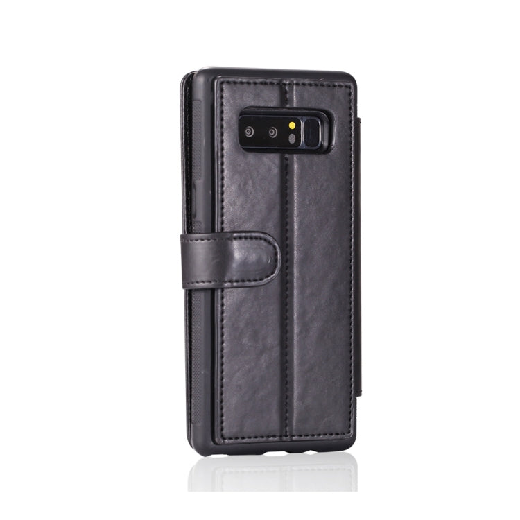 For Galaxy Note 8 Detachable Retro PU Leather Texture Horizontal Flip Protective Leather Case with Card Slots & Holder & Wallet & Photo Frame