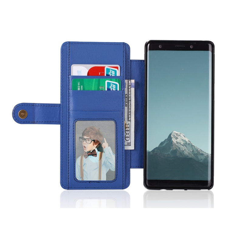 For Galaxy Note 8 Detachable Retro PU Leather Texture Horizontal Flip Protective Leather Case with Card Slots & Holder & Wallet & Photo Frame