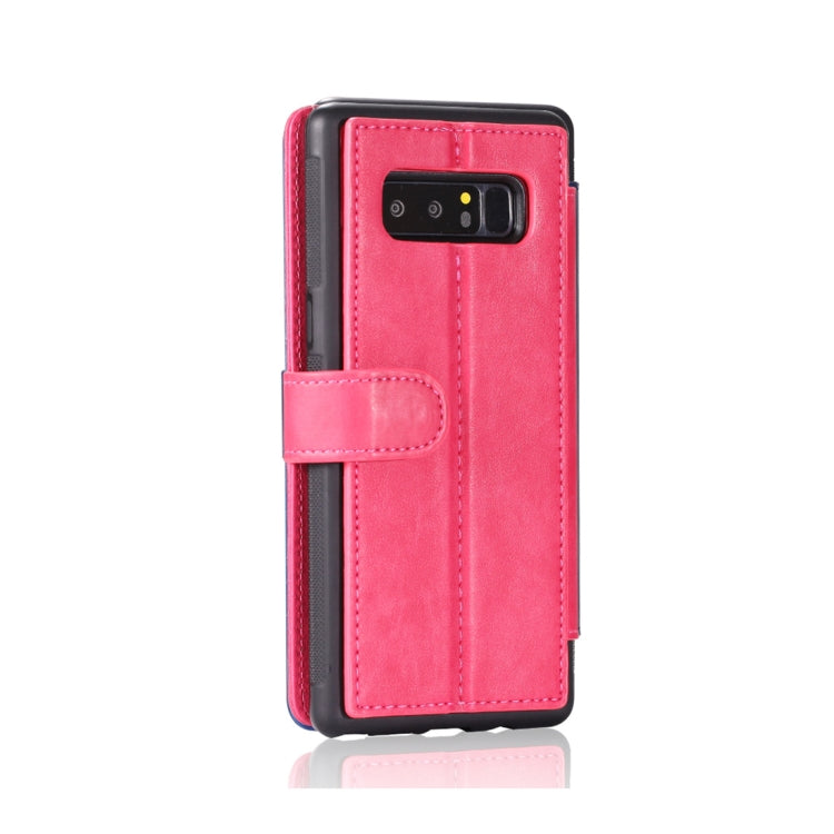 For Galaxy Note 8 Detachable Retro PU Leather Texture Horizontal Flip Protective Leather Case with Card Slots & Holder & Wallet & Photo Frame