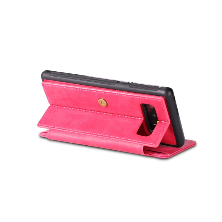 For Galaxy Note 8 Detachable Retro PU Leather Texture Horizontal Flip Protective Leather Case with Card Slots & Holder & Wallet & Photo Frame