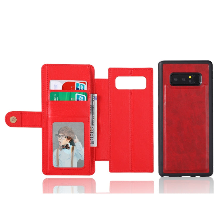 For Galaxy Note 8 Detachable Retro PU Leather Texture Horizontal Flip Protective Leather Case with Card Slots & Holder & Wallet & Photo Frame