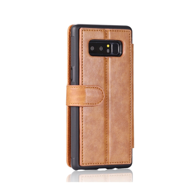 For Galaxy Note 8 Detachable Retro PU Leather Texture Horizontal Flip Protective Leather Case with Card Slots & Holder & Wallet & Photo Frame