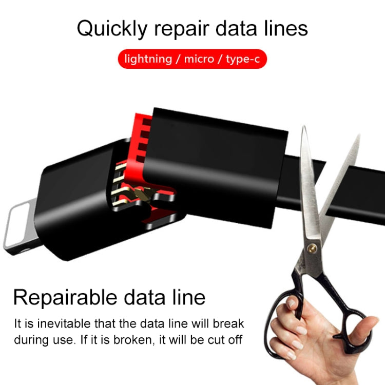 1.5m USB to USB-C / Type-C Repairable Charging & Sync Data Cable, For Galaxy, Huawei, Xiaomi, LG, HTC and Other Smart Phones