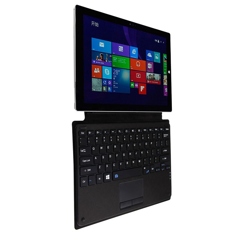 WSP328 Magnetic Charging Bluetooth V3.0 Keyboard + Microfiber Leather Tablet Case for Microsoft Surface Pro3 / Pro4 / Pro2017(Black)