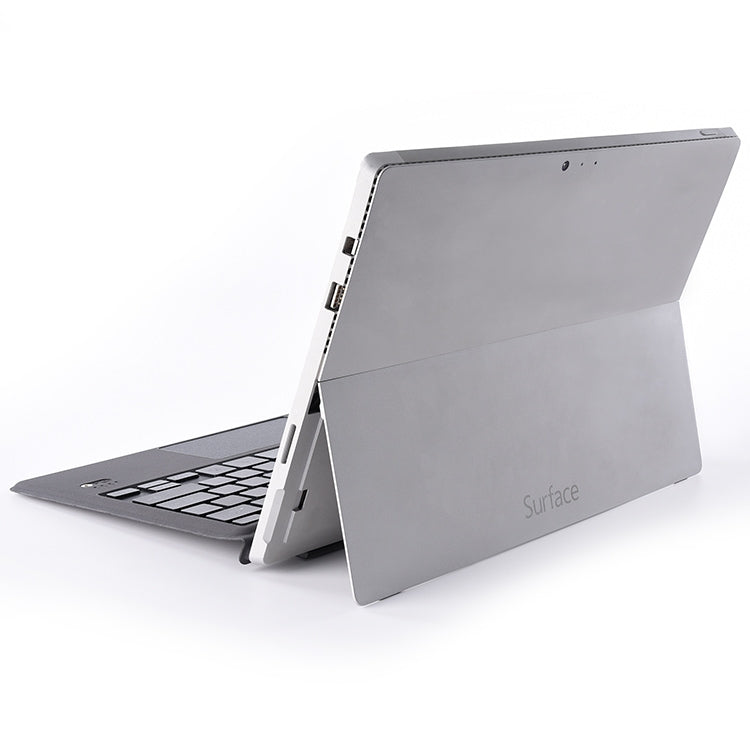 1089D Magnetic Charging Bluetooth V3.0 Keyboard + Microfiber Leather Tablet Case for Microsoft Surface Pro3 / Pro4 / Pro2017 / Pro6(Grey)