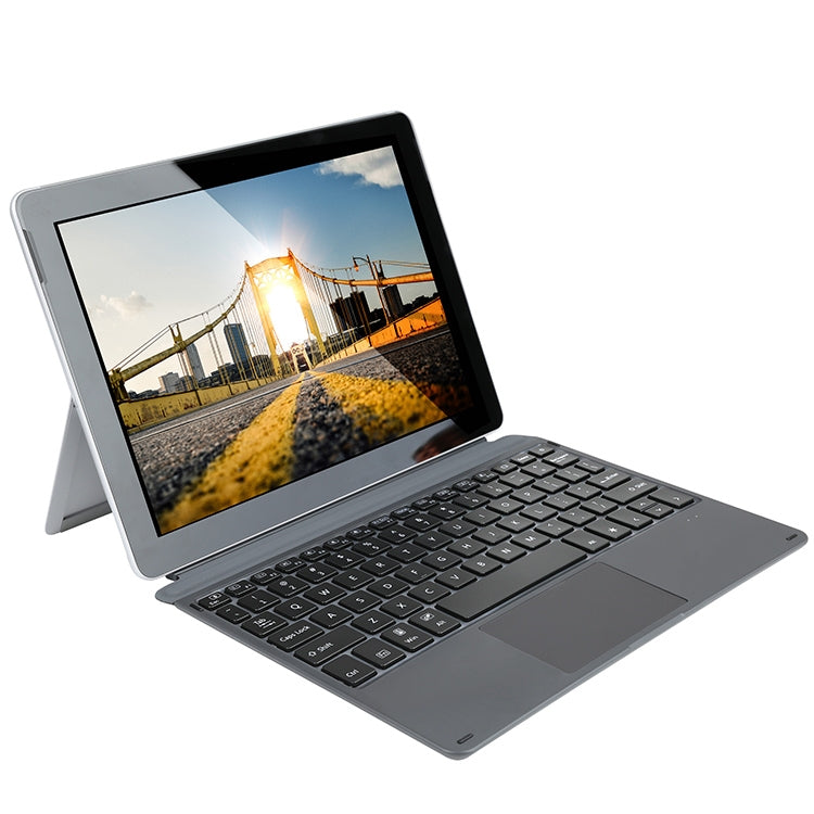 HB216B Magnetic Charging Bluetooth V3.0 Backlight Keyboard + Microfiber Leather Tablet Case for Microsoft Surface Go 10 inch(Black)