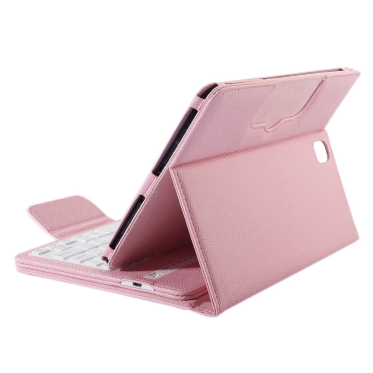For Galaxy Tab S3 9.7 / T820 2 in 1 Detachable Bluetooth Keyboard Litchi Texture Leather Tablet Case with Holder