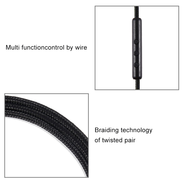 ZS0047 Call Wire Control Version HD4.30 Earphone Audio Cable (Black)