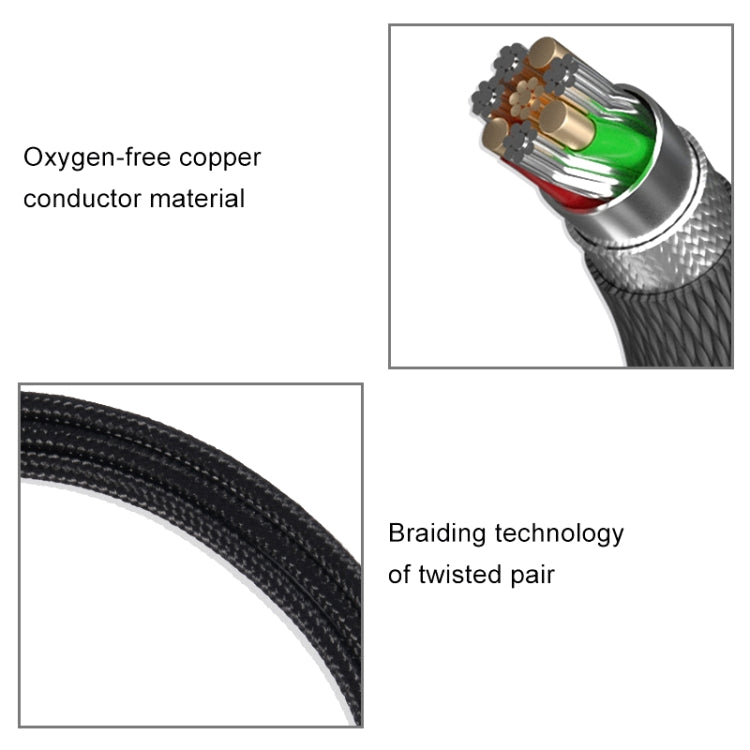 ZS0047 Standard Version HD4.30 Earphone Audio Cable (Black)