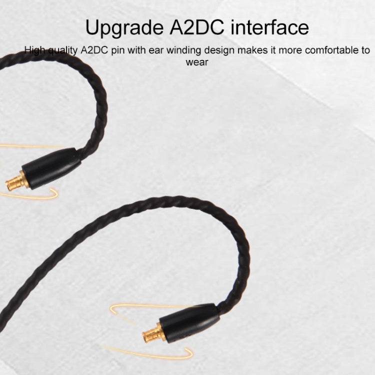 ZS0027 3.5mm to A2DC Headphone Audio Cable for Audio-technica ATH-LS50 E40 E70 CKR100 CKS1100