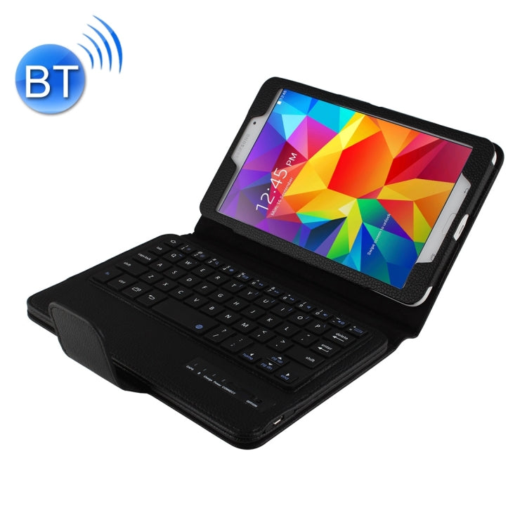 For Galaxy Tab 4 8.0 / T330 Separable Litchi Texture Horizontal Flip Leather Tablet Case + Bluetooth Keyboard with Holder & Selfie Function