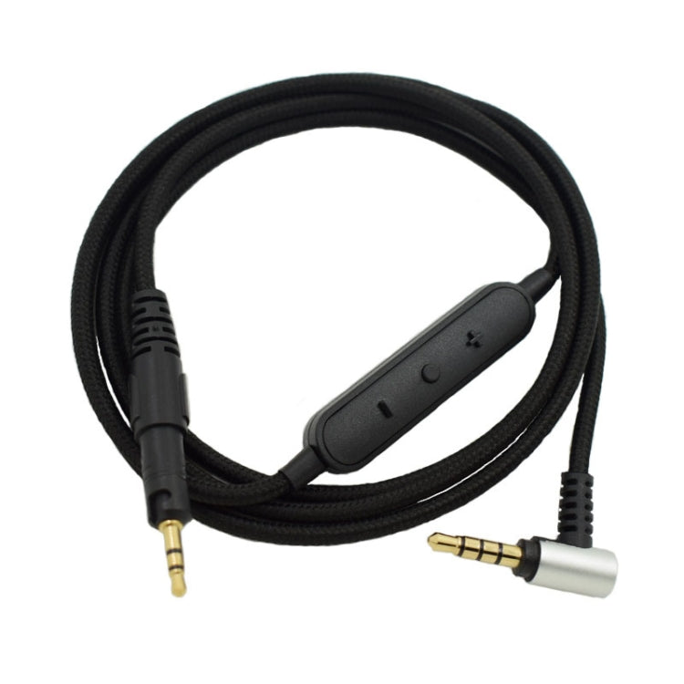 ZS0091 Wire-controlled Version Headphone Audio Cable for Audio-technica ATH-M50X M40X(Black)