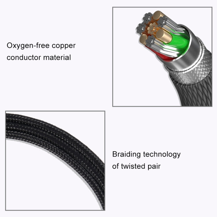 ZS0150 Gaming Headphone Audio Cable for Logitech G233 G433 G Pro X (Black)