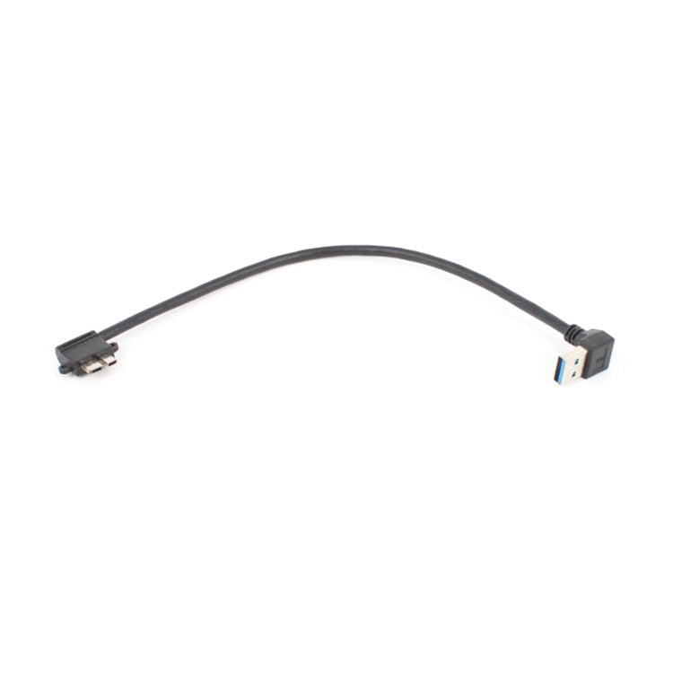 2 PCS USB 3.0 Lower Elbow Male to Micro USB 3.0 Elbow Charging Data Cable, Cable Length: 27cm