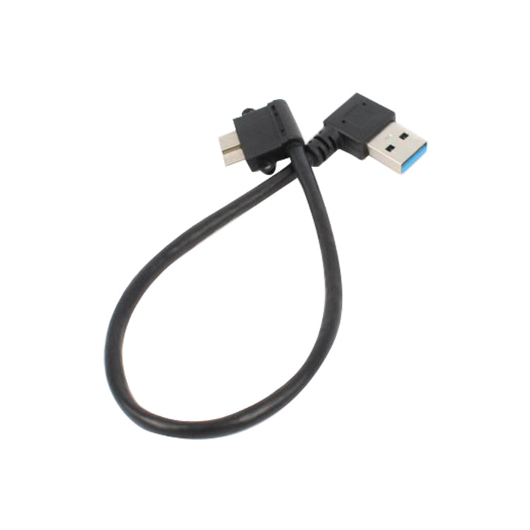 2 PCS USB 3.0 Right Elbow Male to Micro USB 3.0 Elbow Charging Data Cable, Cable Length: 27cm