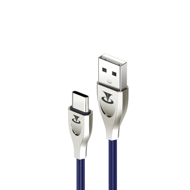 Teclast 1.0m Type-C to USB V0 Flame Retardant TPE Data Cable(Sapphire Blue)
