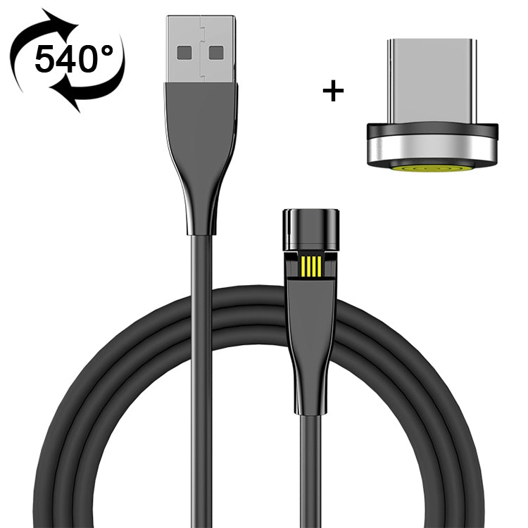 2m USB to USB-C / Type-C 540 Degree Rotating Magnetic Charging Cable