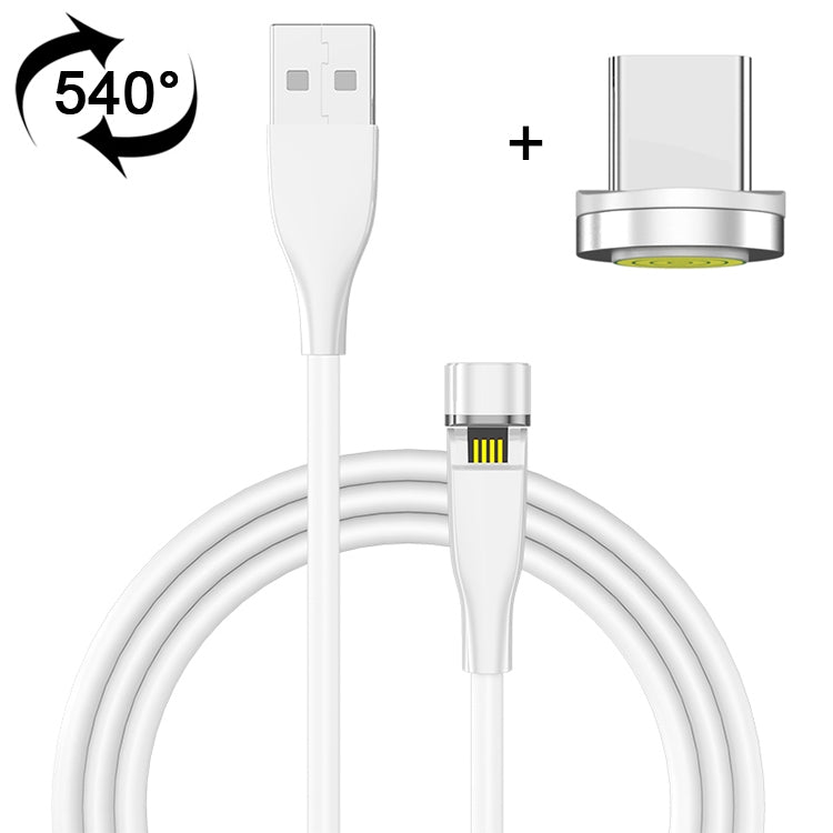 2m USB to USB-C / Type-C 540 Degree Rotating Magnetic Charging Cable