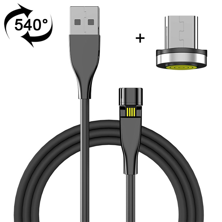 2m USB to Micro USB 540 Degree Rotating Magnetic Charging Cable