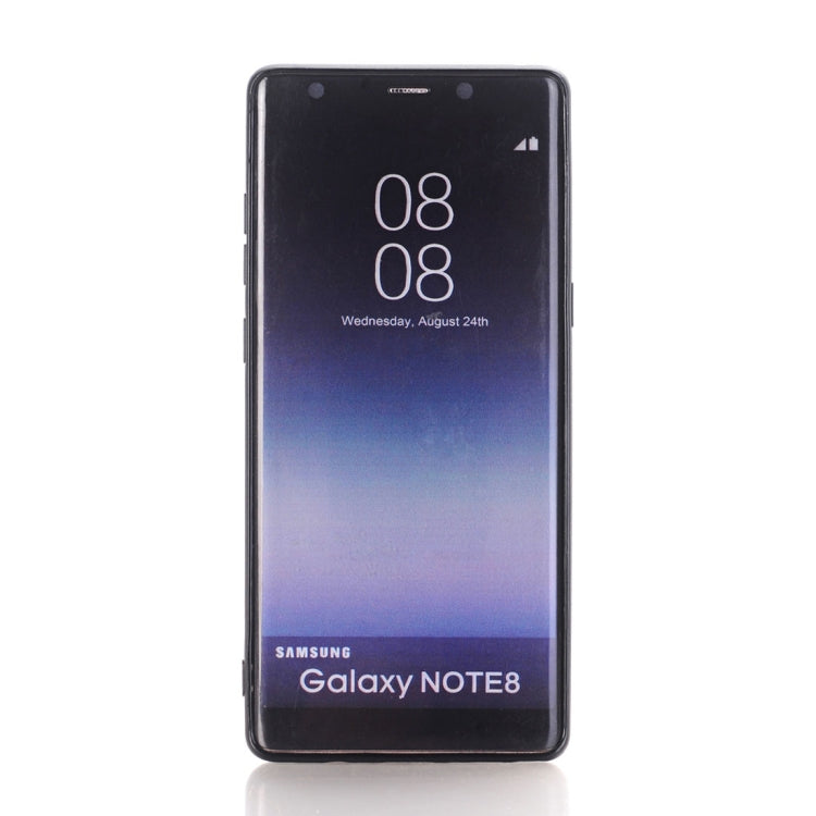 For Galaxy Note 8 Plain Weave Texture Leather Surface Protective Back Cover Case