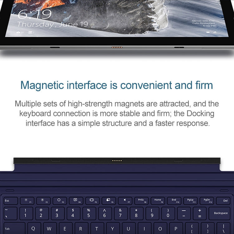 Teclast T6 Magnetic Suction Keyboard with Docking Port for X6 Pro Tbook (WMC0226)