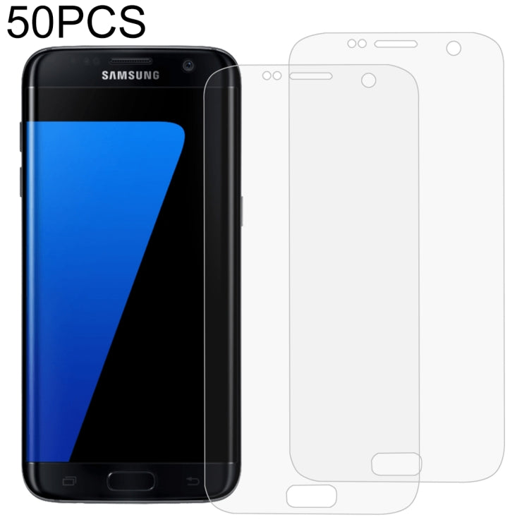 50 PCS 3D Curved Full Cover Soft PET Film Screen Protector for Galaxy S7 Edge