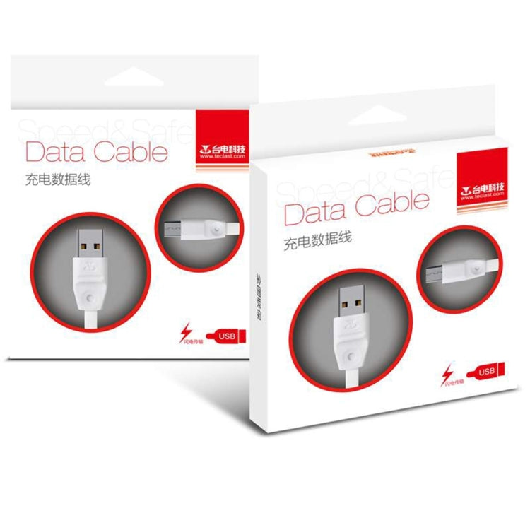 Teclast CM003W08 80CM Noodle Style 80CM High Speed TPE Material Micro USB to USB 2.0 Data Sync Charging Cable for Galaxy, HTC, Sony, Huawei, Xiaomi, Lenovo and Other Android Smartphones(White)