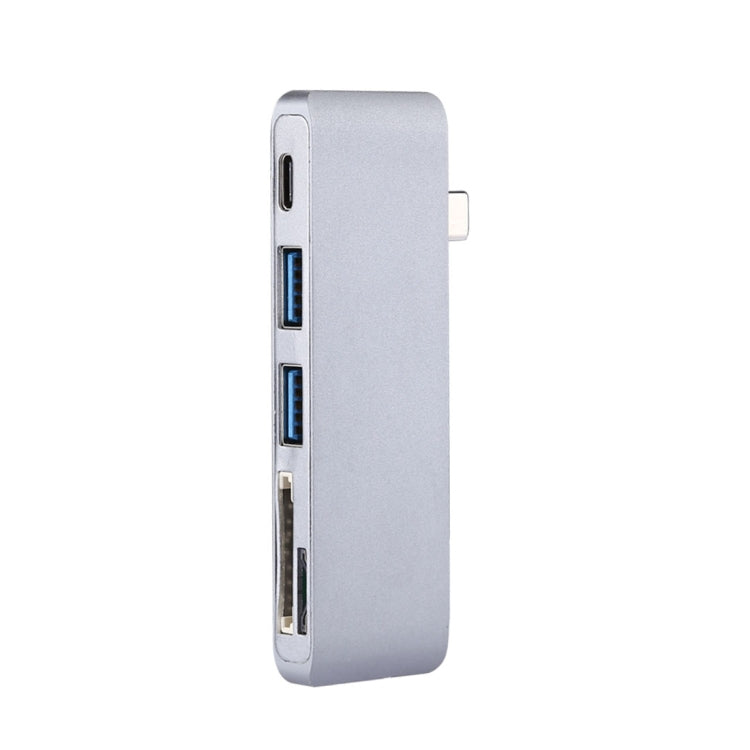5-ports (USB-C / Type-C & 2*USB 3.0 & Micro SD & SD) Card Reader & HUB, For iPhone & iPad & iPod & Most Android Smartphones & PC Computer
