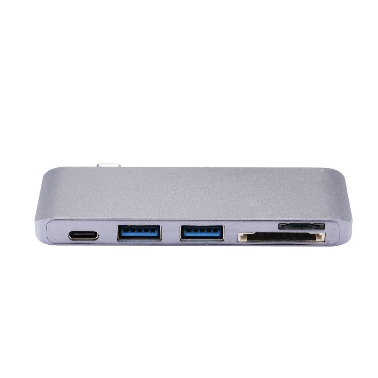 5-ports (USB-C / Type-C & 2*USB 3.0 & Micro SD & SD) Card Reader & HUB, For iPhone & iPad & iPod & Most Android Smartphones & PC Computer