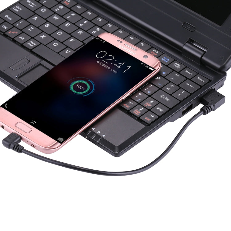 24cm USB Elbow to Micro USB Elbow Charging Cable