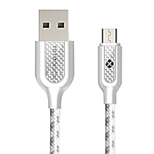 TOTUDESIGN 1m 2.4A Zinc Alloy Carbon Fiber Micro USB to USB Data Sync Quick Charger Cable, For Galaxy S7 & S7 Edge / LG G4 / Huawei P8 / Xiaomi Mi4 and other Smartphones