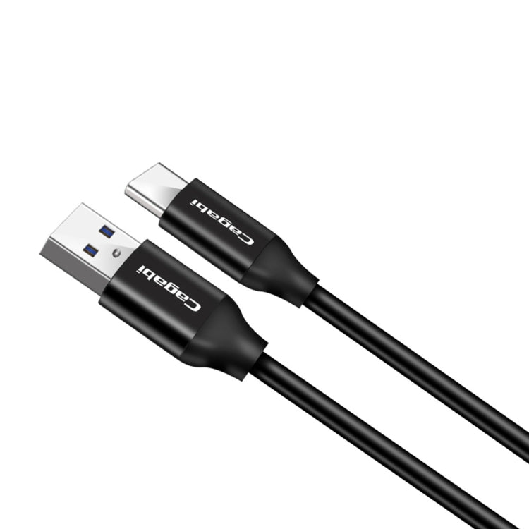 Cagabi T2 1m 2.4A Aviation Aluminum Alloy + TPE USB to USB-C / Type-C Data Sync Fast Charging Cable,