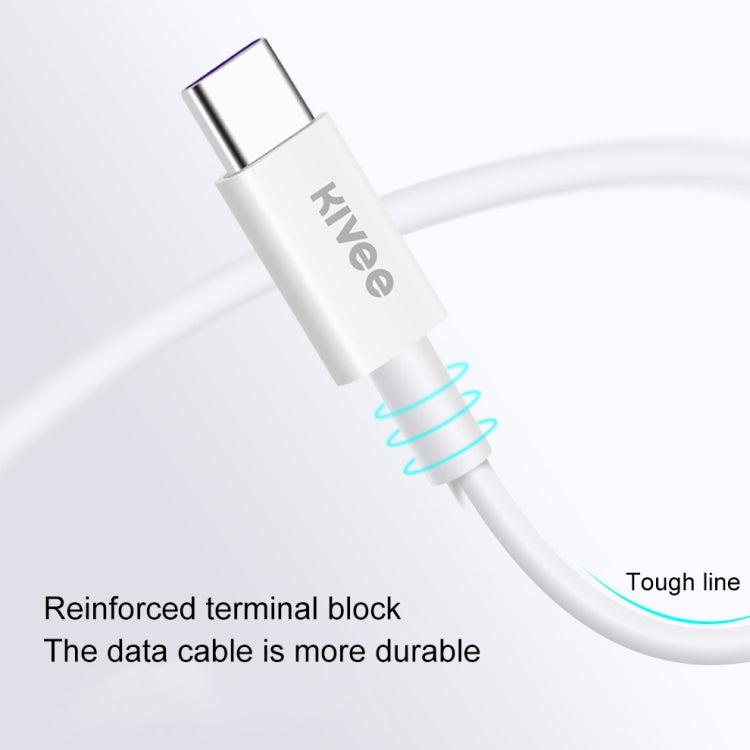 KIVEE KV-CT209 3A Type-C / USB-C to Type-C TPE Charging Data Cable, Length: 1m