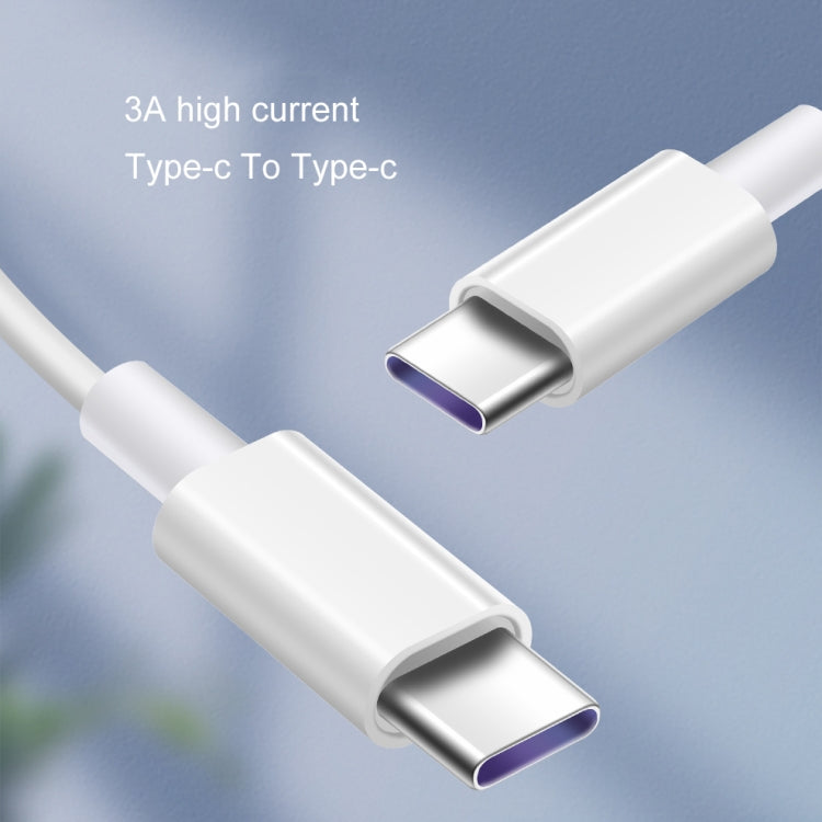 KIVEE KV-CT209 3A Type-C / USB-C to Type-C TPE Charging Data Cable, Length: 1m