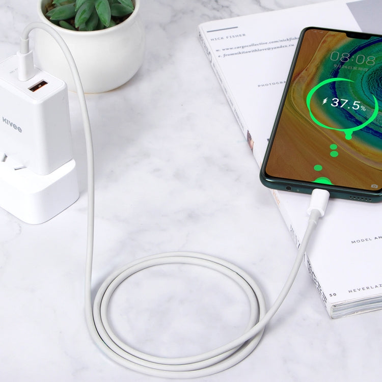 KIVEE KV-CT209 3A Type-C / USB-C to Type-C TPE Charging Data Cable, Length: 1m