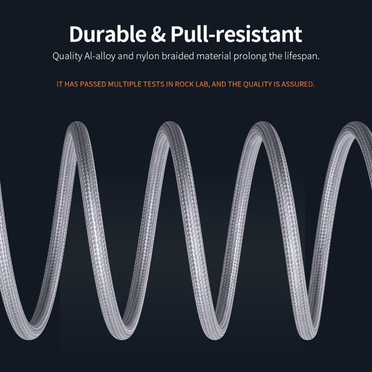 ROCK CA09 Type-C / USB-C to 3.5mm AUX Audio Adapter Cable, Length: 100cm(Tarnish)