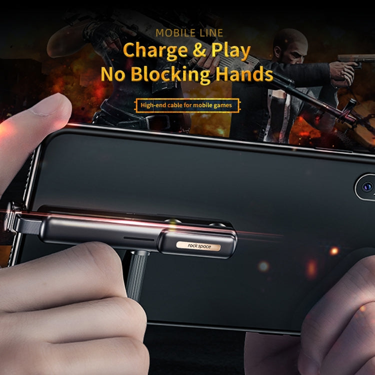 ROCK S2 2A Micro Double Suction Cup Design Gaming Charging Data Cable, Length: 120cm(Black)