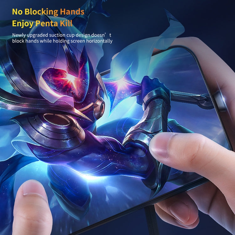 ROCK S2 2A Micro Double Suction Cup Design Gaming Charging Data Cable, Length: 120cm(Black)